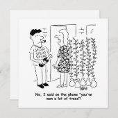 宝くじに当たらない – 代わりに木に当たるおもしろい- シーズンカード (正面/裏面)