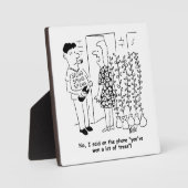 宝くじに当たらない – 代わりに木に当たるおもしろい- フォトプラーク (正面)