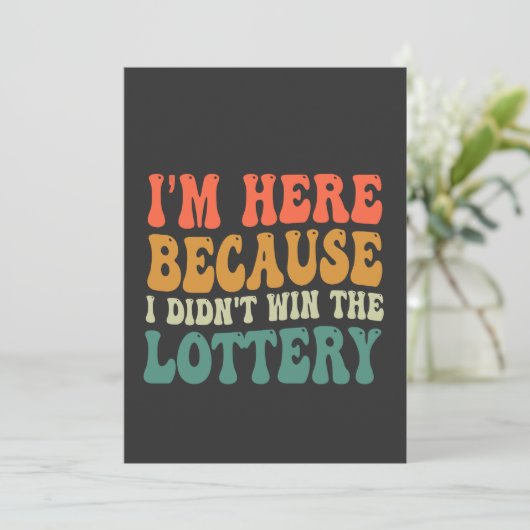 宝くじに当たらなかったからおもしろい 招待状 (スタンド正面)