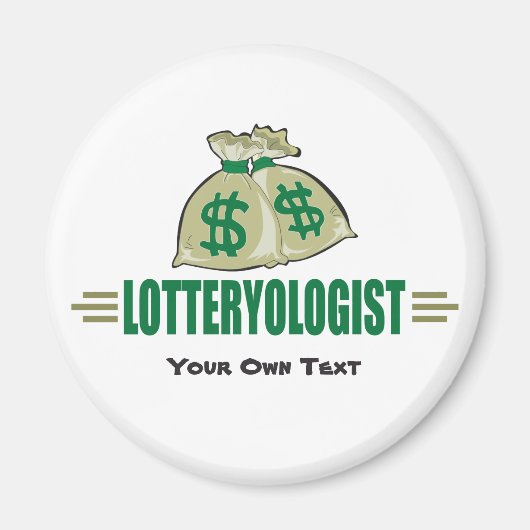 宝くじに当たる宝おもしろいくじプレーヤー マグネット (正面)