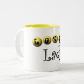 宝くじの女性T-shirtsおよびギフト ツートーンマグカップ (正面左)