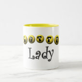 宝くじの女性T-shirtsおよびギフト ツートーンマグカップ (中央)