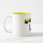 宝くじの女性T-shirtsおよびギフト ツートーンマグカップ (左)