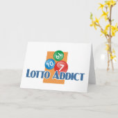 宝くじの常習者の挨拶 カード (黄色い花)