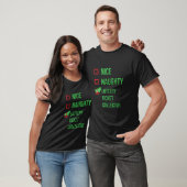 宝くじチケットおもしろいコレクターパジャマクリスマス Tシャツ (ユニセックス)