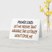 宝くじユーモア引用文 カード (黄色い花)