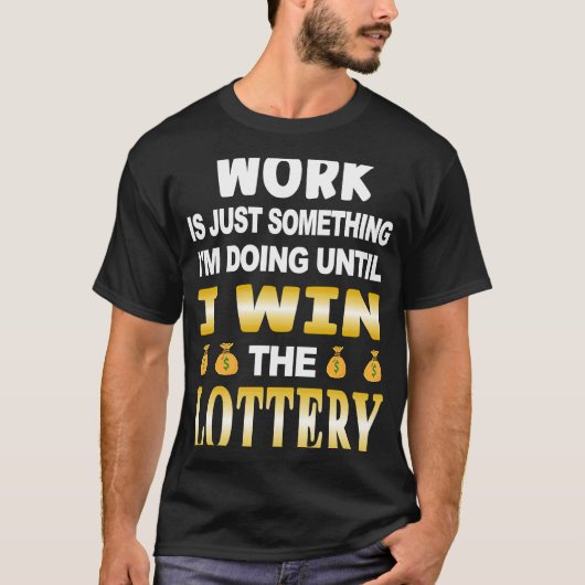 宝くじ大当たり百万宝くじ番号スクラッチG Tシャツ (正面)