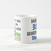 宝くじ当選デザインマン,現金一行 コーヒーマグカップ (中央)