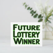 宝くじ当選者 ポストカード (スタンド正面)