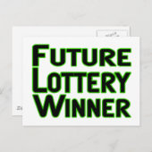 宝くじ当選者 ポストカード (正面/裏面)