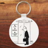 宝くじ本社漫画のエレベーターまたはリフト キーホルダー (正面)