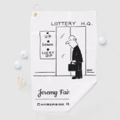 宝くじ本社漫画のエレベーターまたはリフト ゴルフタオル (インサイチュ)