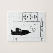 宝くじ本社漫画のエレベーターまたはリフト ジグソーパズル (横)