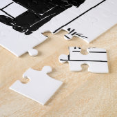 宝くじ本社漫画のエレベーターまたはリフト ジグソーパズル (側面)