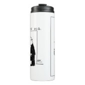 宝くじ本社漫画のエレベーターまたはリフト タンブラー (正面)