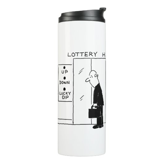 宝くじ本社漫画のエレベーターまたはリフト タンブラー (回転左)