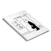 宝くじ本社漫画のエレベーターまたはリフト ノートブック (右側)