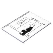 宝くじ本社漫画のエレベーターまたはリフト ノートブック (左側)