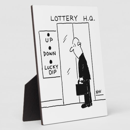 宝くじ本社漫画のエレベーターまたはリフト フォトプラーク (側面)