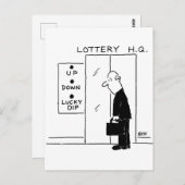 宝くじ本社漫画のエレベーターまたはリフト ポストカード (正面/裏面)