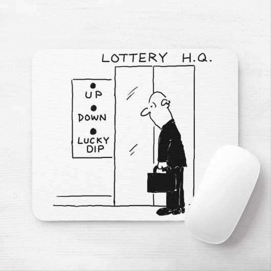 宝くじ本社漫画のエレベーターまたはリフト マウスパッド (マウス)