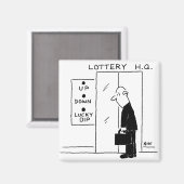 宝くじ本社漫画のエレベーターまたはリフト マグネット (正面/裏面)