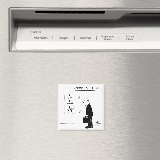 宝くじ本社漫画のエレベーターまたはリフト マグネット (インサイチュ (食洗機))