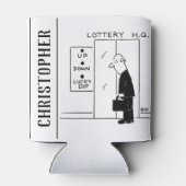 宝くじ本社漫画のエレベーターまたはリフト 缶クーラー (裏面)