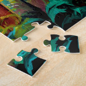 宝の地図と衣装箱を持つ海賊 ジグソーパズル (側面)