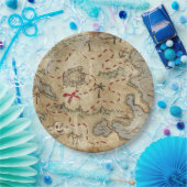 宝の地図 ペーパープレート (パーティー)