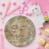 宝の地図 ペーパープレート (パーティー)