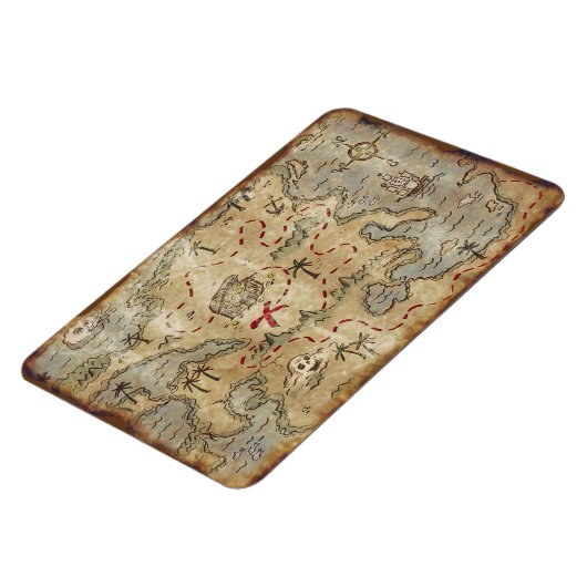 宝の地図 マグネット (左側)