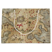 宝の地図 ラージペーパーバッグ (正面)