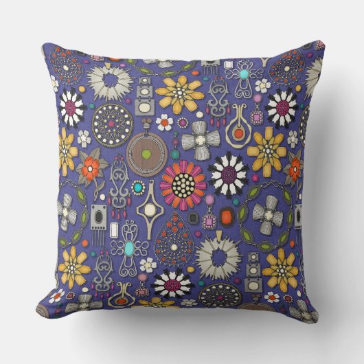 宝宝宝宝宝宝宝宝宝宝宝宝宝珠青紫 クッション (正面)