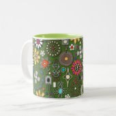 宝宝宝宝宝宝宝宝宝宝緑色 ツートーンマグカップ (正面左)