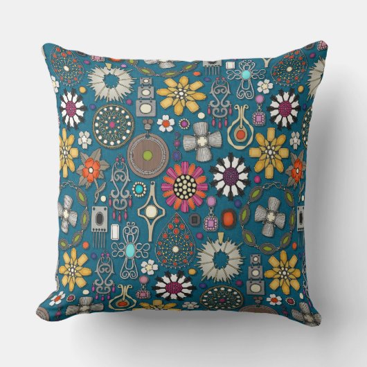 宝宝宝宝宝宝石宝石青銅器 クッション (正面)