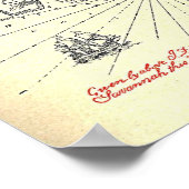 宝島の地図 ポスター (角)