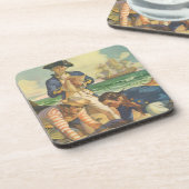 宝島、ヴィンテージ童話海賊 コースター (左側)