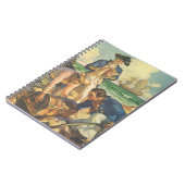 宝島、ヴィンテージ童話海賊 ノートブック (左側)