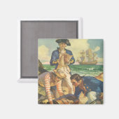 宝島、ヴィンテージ童話海賊 マグネット (正面/裏面)