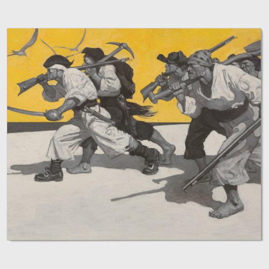 宝島、1911年ニューウェル・コンバーズ・ワイエス ラッピングペーパー (フラット)