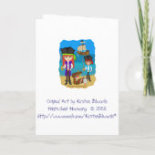 宝捜しのパーティの招待状カード 招待状 (裏面)