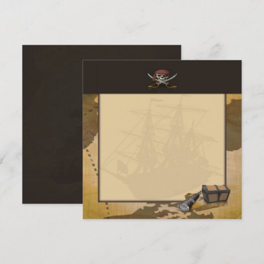 宝捜しの招待状 招待状 (正面/裏面)