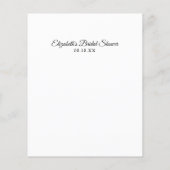 宝探しゲーム | ブライダルシャワーのゲーム (裏面)