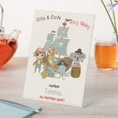 宝探し海賊誕生日ギフト 台座サイン (インサイチュ)