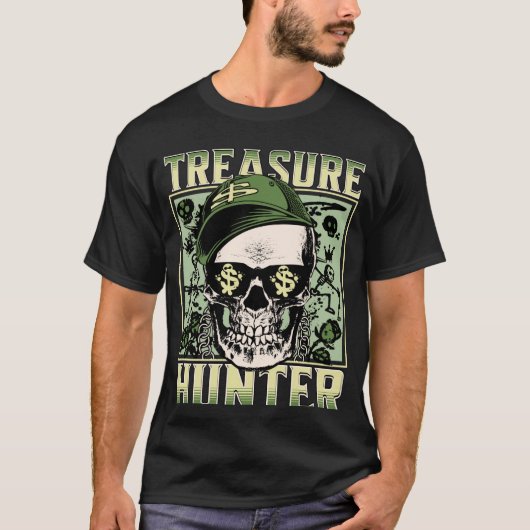 宝探し金属探知機グラフィティ探偵団 Tシャツ (正面)