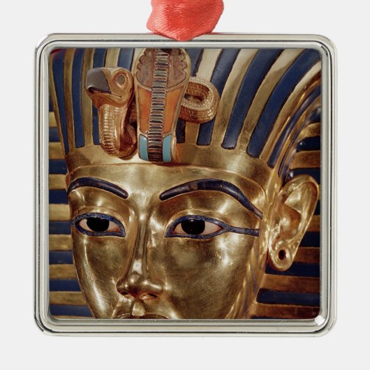 宝物からの金ゴールドのマスク、の メタルオーナメント (正面)