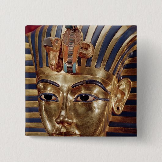 宝物からの金ゴールドのマスク、の 缶バッジ (正面)