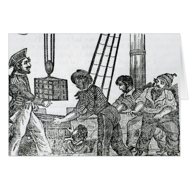 宝物の3個の箱を受け取っているAvery大尉 (正面横)