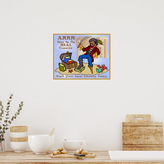 宝物を実在用意！ ポスター (キッチン)